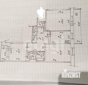 3-к квартира, вторичка, 70м2, 1/9 этаж