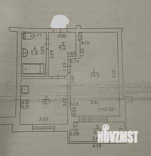 1-к квартира, вторичка, 42м2, 1/18 этаж
