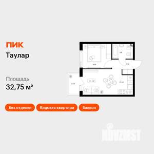 1-к квартира, вторичка, 33м2, 24/24 этаж