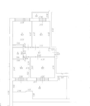 3-к квартира, вторичка, 82м2, 8/8 этаж