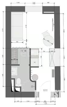 Студия квартира, вторичка, 18м2, 5/5 этаж