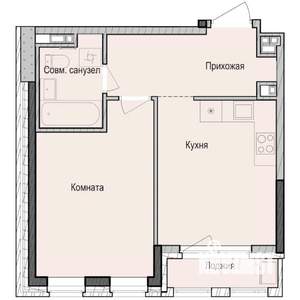 1-к квартира, вторичка, 40м2, 2/23 этаж