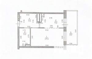 1-к квартира, вторичка, 44м2, 16/19 этаж