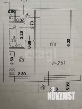 1-к квартира, вторичка, 33м2, 9/9 этаж