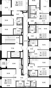 3-к квартира, вторичка, 77м2, 6/9 этаж