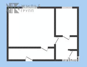 2-к квартира, вторичка, 32м2, 1/5 этаж