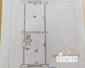 Студия квартира, вторичка, 34м2, 2/2 этаж