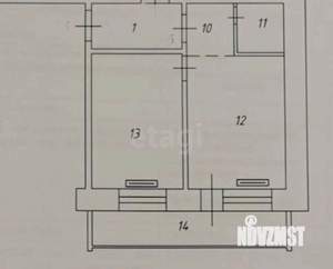 1-к квартира, вторичка, 40м2, 1/10 этаж