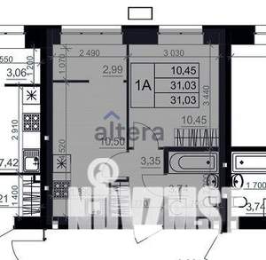 1-к квартира, вторичка, 31м2, 1/10 этаж