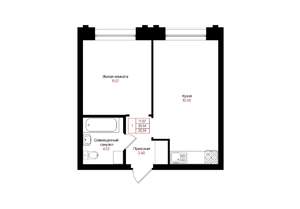 1-к квартира, вторичка, 35м2, 3/25 этаж