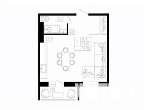 1-к квартира, вторичка, 26м2, 2/2 этаж
