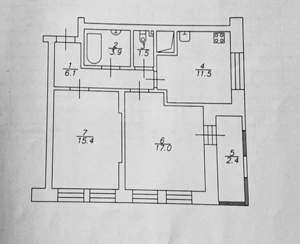 2-к квартира, вторичка, 58м2, 15/19 этаж