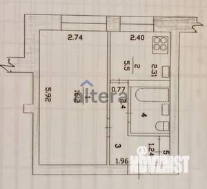 1-к квартира, вторичка, 30м2, 9/10 этаж