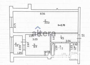 1-к квартира, вторичка, 40м2, 9/19 этаж
