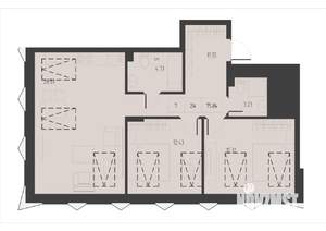 2-к квартира, вторичка, 76м2, 4/4 этаж