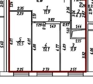 2-к квартира, сданный дом, 53м2, 25/25 этаж