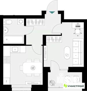 1-к квартира, вторичка, 35м2, 6/18 этаж