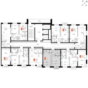 1-к квартира, вторичка, 40м2, 3/20 этаж