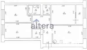 3-к квартира, вторичка, 77м2, 6/10 этаж