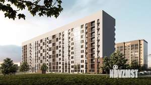 2-к квартира, строящийся дом, 51м2, 6/10 этаж