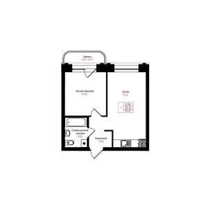 1-к квартира, вторичка, 36м2, 5/25 этаж