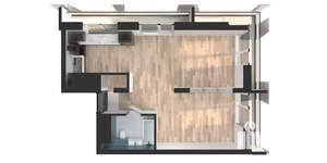 1-к квартира, вторичка, 50м2, 12/25 этаж