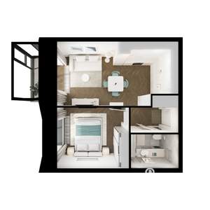 1-к квартира, вторичка, 40м2, 4/10 этаж