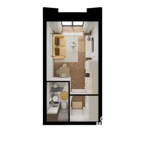 Студия квартира, вторичка, 21м2, 11/15 этаж