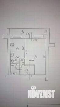 1-к квартира, вторичка, 33м2, 9/9 этаж