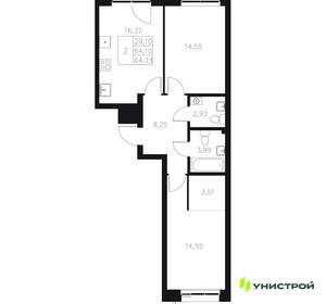 2-к квартира, вторичка, 65м2, 6/7 этаж