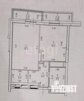 1-к квартира, вторичка, 38м2, 16/19 этаж