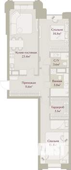 2-к квартира, вторичка, 83м2, 5/8 этаж