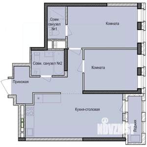 2-к квартира, вторичка, 61м2, 9/23 этаж
