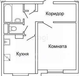1-к квартира, вторичка, 52м2, 11/23 этаж