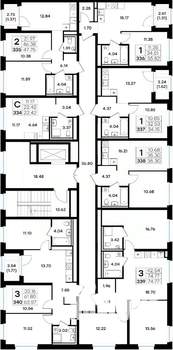3-к квартира, вторичка, 75м2, 4/8 этаж