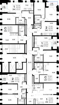 Студия квартира, вторичка, 30м2, 10/20 этаж
