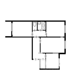 3-к квартира, вторичка, 66м2, 3/9 этаж