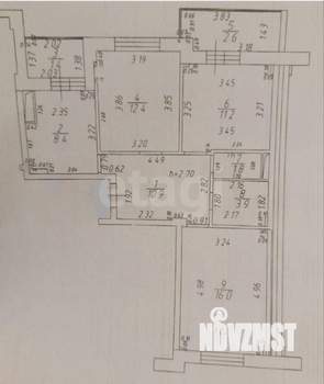 3-к квартира, вторичка, 69м2, 9/12 этаж