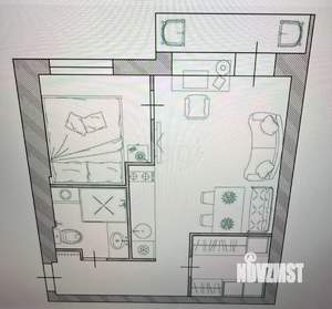 1-к квартира, вторичка, 31м2, 3/5 этаж