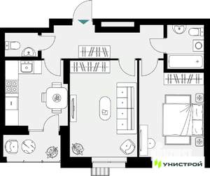 2-к квартира, вторичка, 57м2, 12/18 этаж