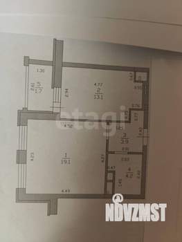 1-к квартира, вторичка, 42м2, 2/12 этаж