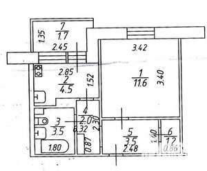 1-к квартира, вторичка, 28м2, 3/10 этаж