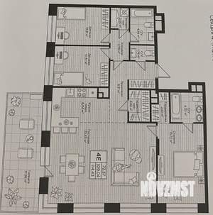 4-к квартира, сданный дом, 122м2, 3/21 этаж