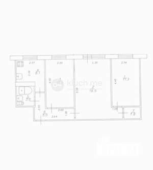 3-к квартира, вторичка, 58м2, 1/5 этаж