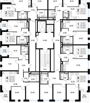 2-к квартира, вторичка, 48м2, 2/10 этаж