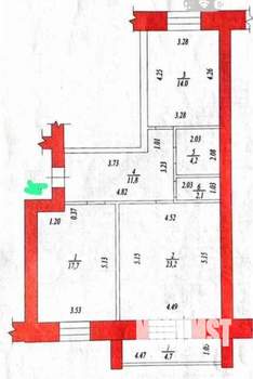 2-к квартира, вторичка, 78м2, 5/10 этаж