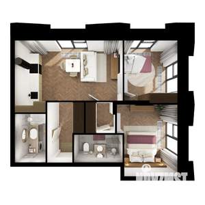 2-к квартира, вторичка, 56м2, 12/15 этаж