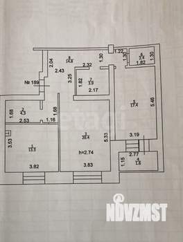 2-к квартира, вторичка, 77м2, 2/9 этаж