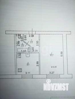 1-к квартира, вторичка, 34м2, 3/5 этаж