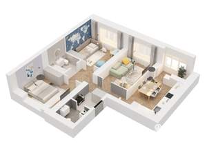 3-к квартира, вторичка, 79м2, 5/10 этаж